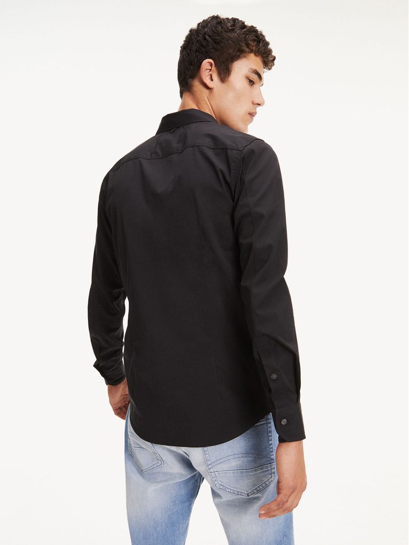 Camisa-de-algodon-elastico-y-corte-slim