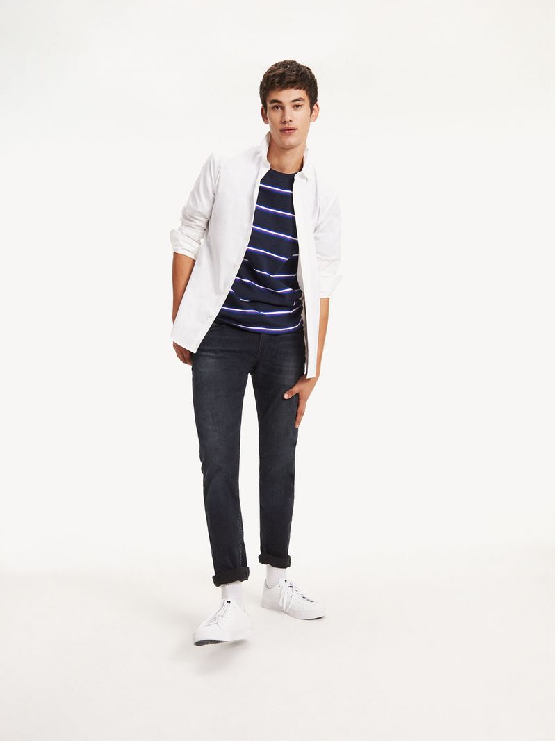 Camisa-de-algodon-elastico-y-corte-slim