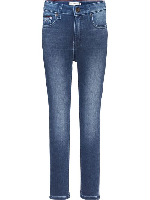 Jeans ceñidos de talle alto