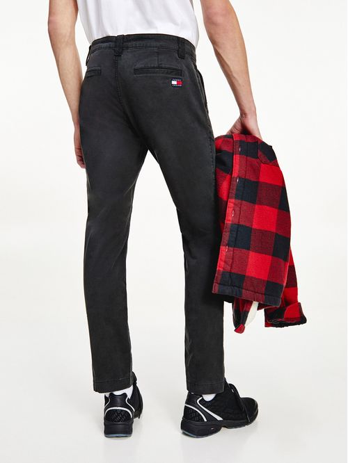 Pantalón chino Scanton de corte slim con logo