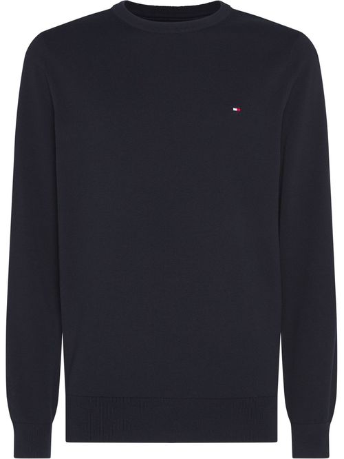 Jersey de algodón con cuello redondo