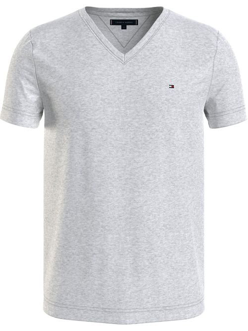 Camiseta de corte regular en algodón  cuello V