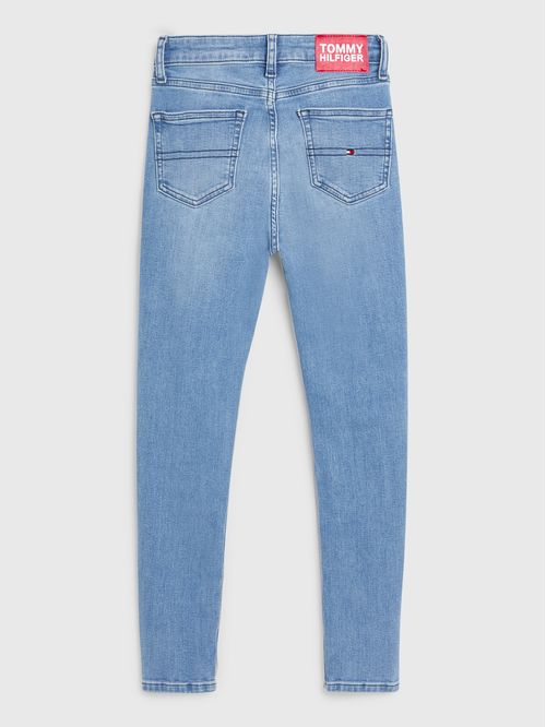 Vaqueros Sylvia ceñidos con efecto desteñido