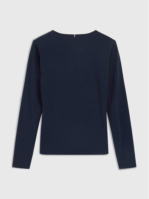 Camiseta de manga larga con logo Script