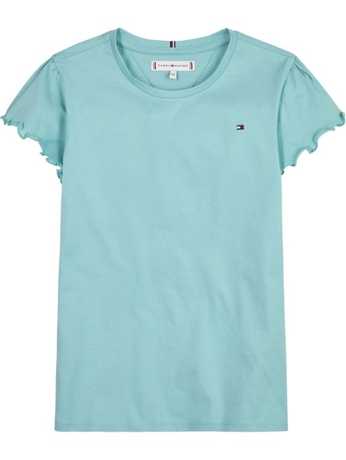 T-SHIRT ESSENTIAL CON MANGAS EN VOLANTE