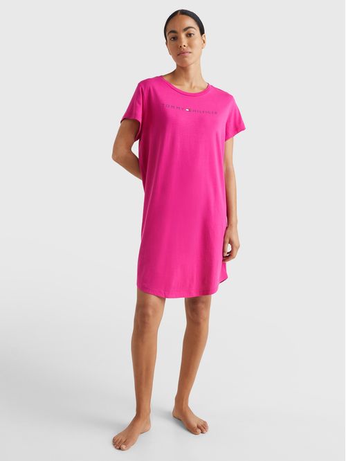 CAMISÓN DE MANGA CORTA CON CUELLO REDONDO