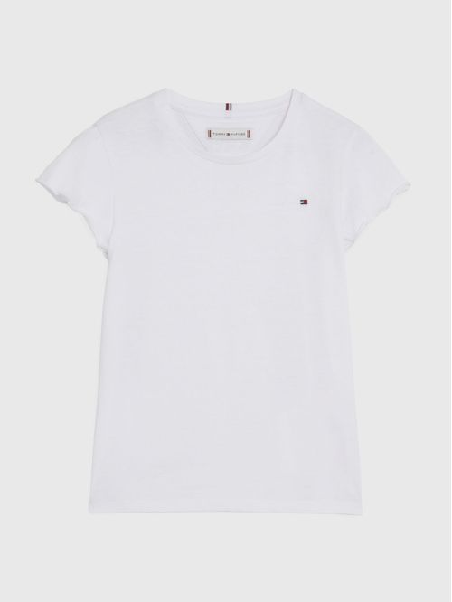 T-SHIRT ESSENTIAL CON MANGAS EN VOLANTE