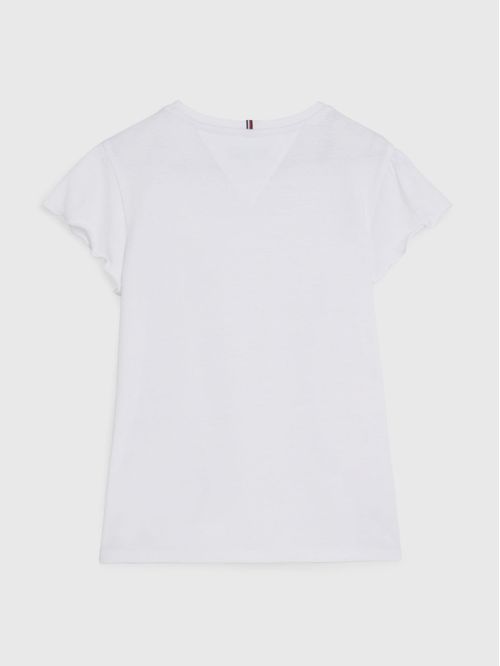 T-SHIRT ESSENTIAL CON MANGAS EN VOLANTE