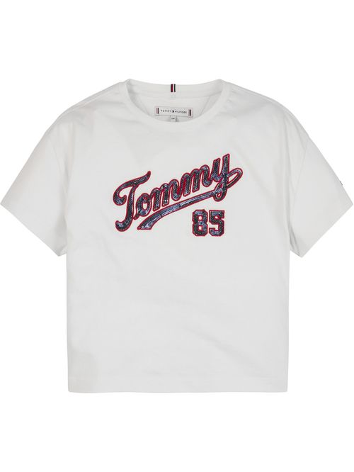 T-SHIRT DE ALGODÓN ORGÁNICO CON LENTEJUELAS