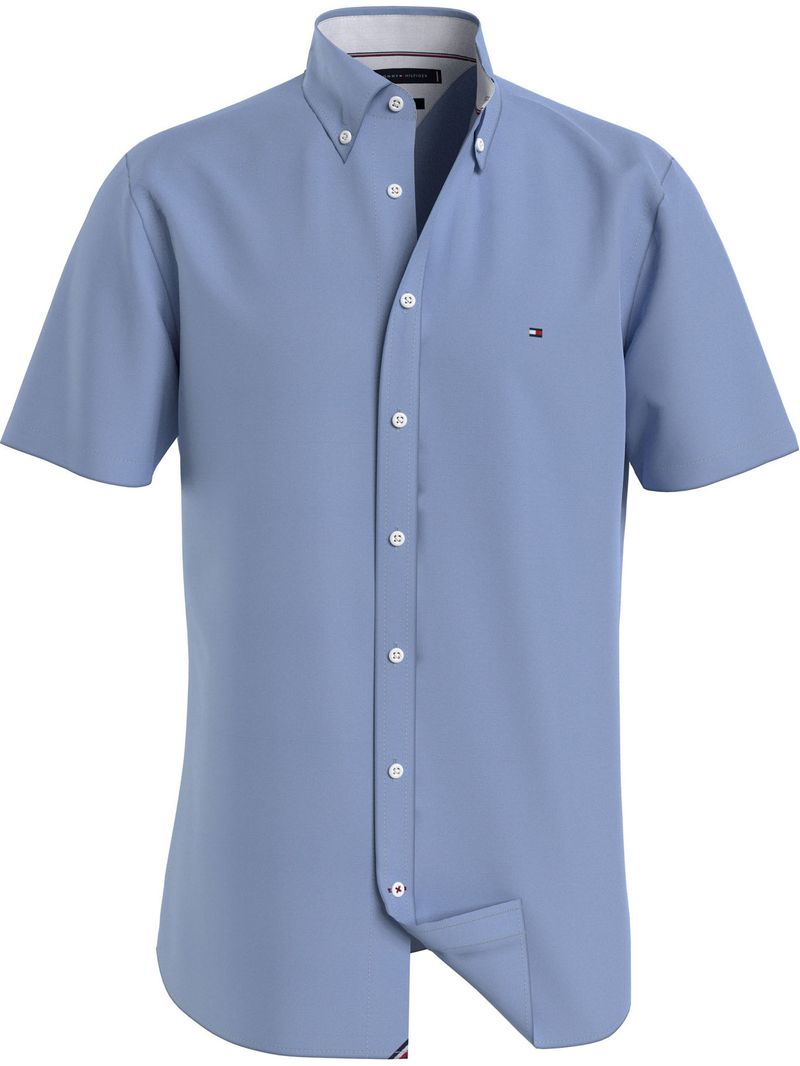 Camisa oxford manga discount corta