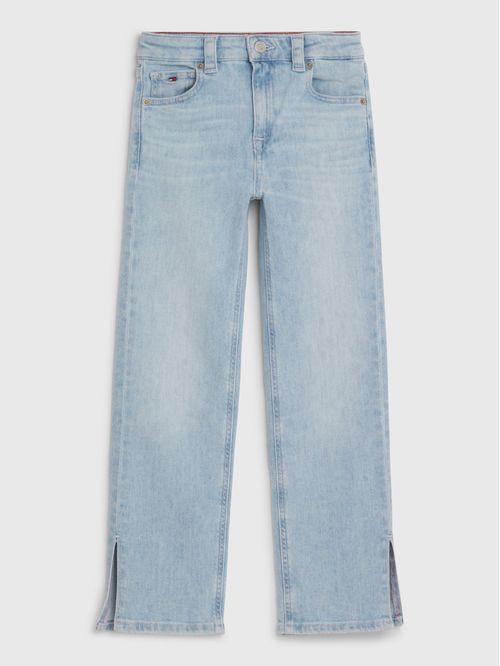 JEANS DE CORTE GIRLFRIEND DESTEÑIDOS