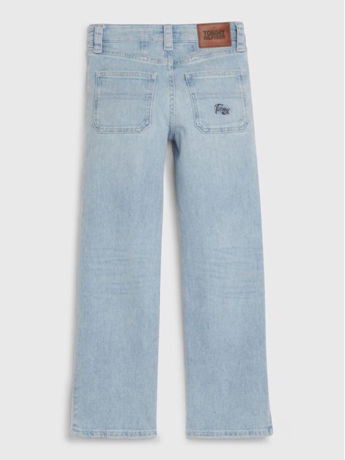 JEANS DE CORTE GIRLFRIEND DESTEÑIDOS