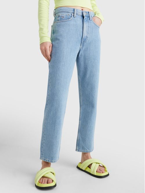 JEANS HARPER RECTOS DE TALLE ALTO Y TOBILLEROS