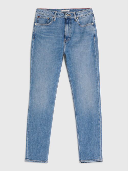 JEANS RECTOS AJUSTADOS DE TALLE ALTO