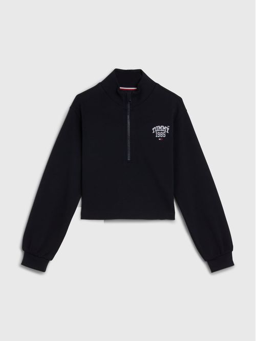 SUETER UNIVERSITARIA CON MEDIA ZIPPER