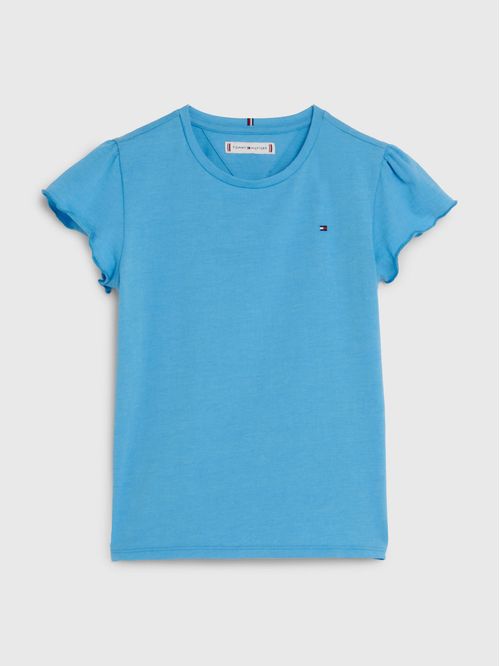 T-SHIRT ESSENTIAL CON MANGAS EN VOLANTE