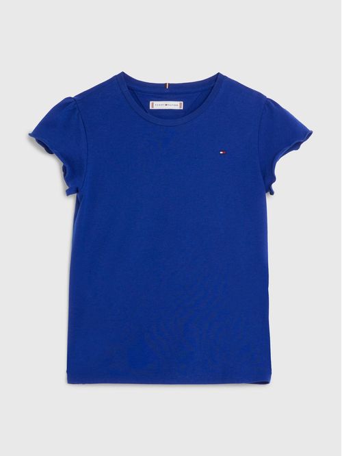 T-SHIRT ESSENTIAL CON MANGAS EN VOLANTE