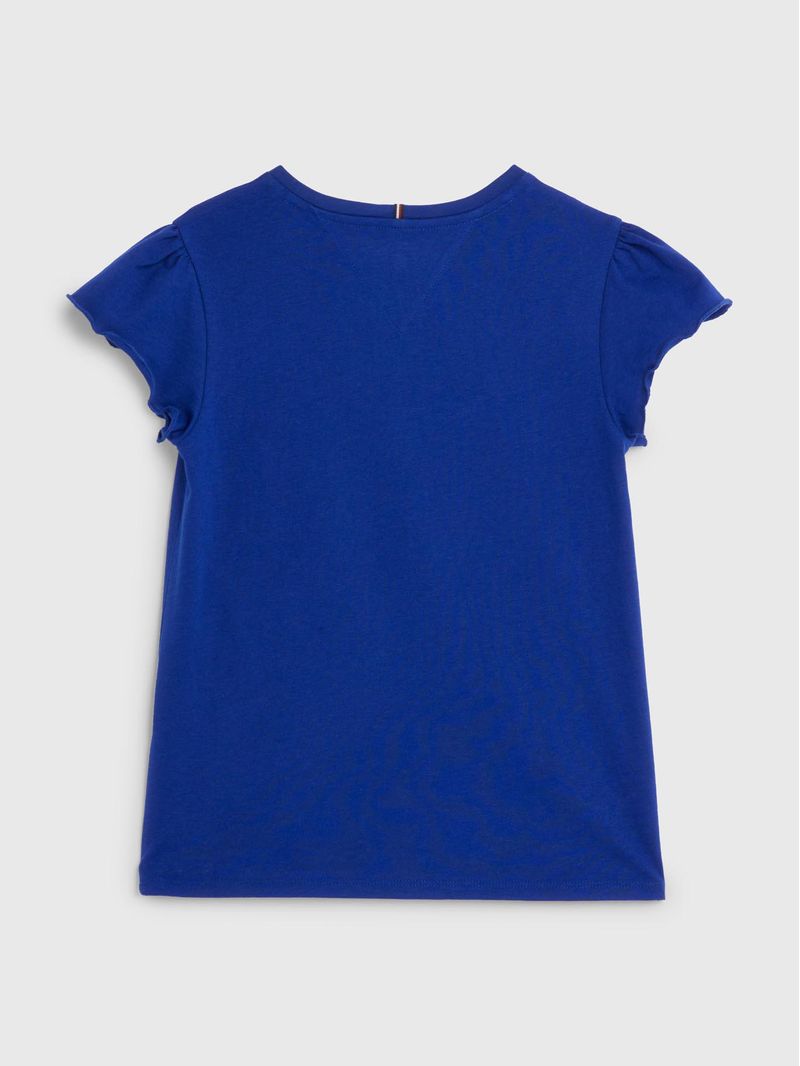 T SHIRT ESSENTIAL CON MANGAS EN VOLANTE