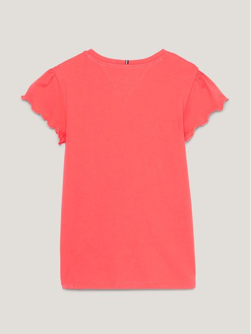 T-SHIRT ESSENTIAL CON MANGAS EN VOLANTE