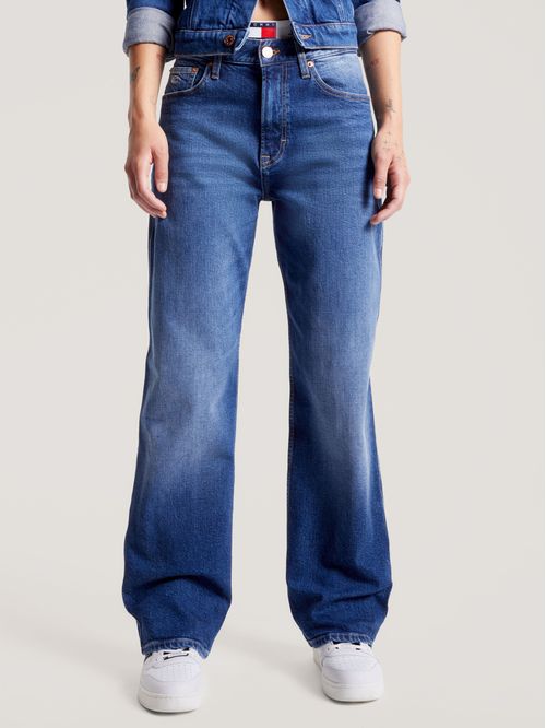 Jeans betsy holgados de talle medio