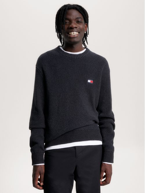 Suéter regular de punto elástico