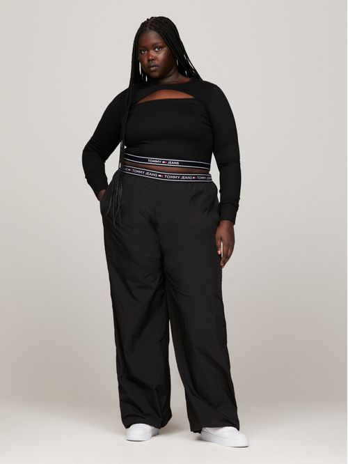 Joggers de corte holgado con inscripción