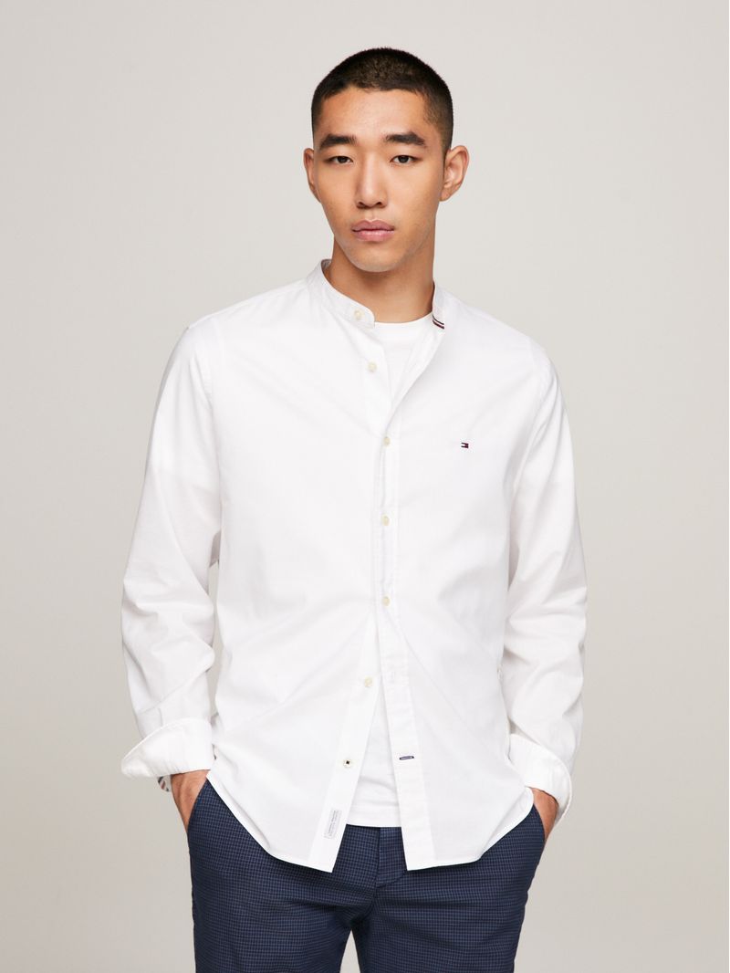 Camisa-con-cuello-ribeteado-y-corte-regular