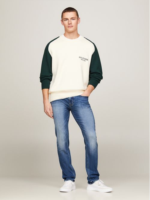 Jeans Denton entallados con pierna recta y efecto desteñido