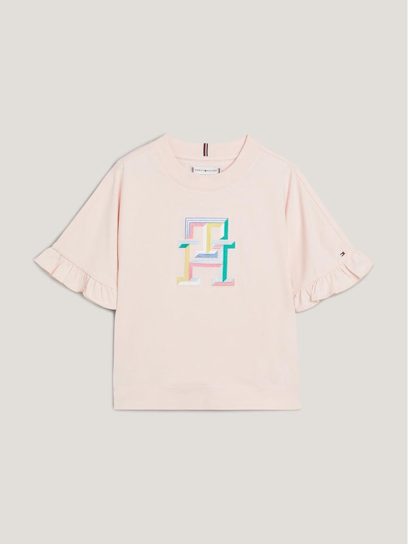 Playera-con-volantes-y-monograma-th-bordado