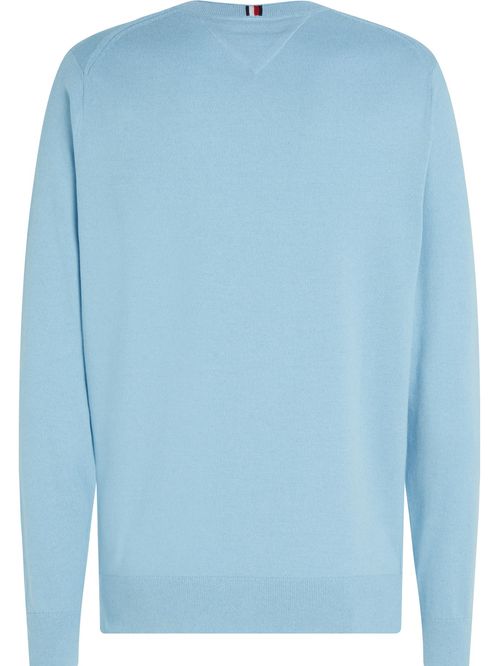 Suéter de punto mouliné con cuello redondo