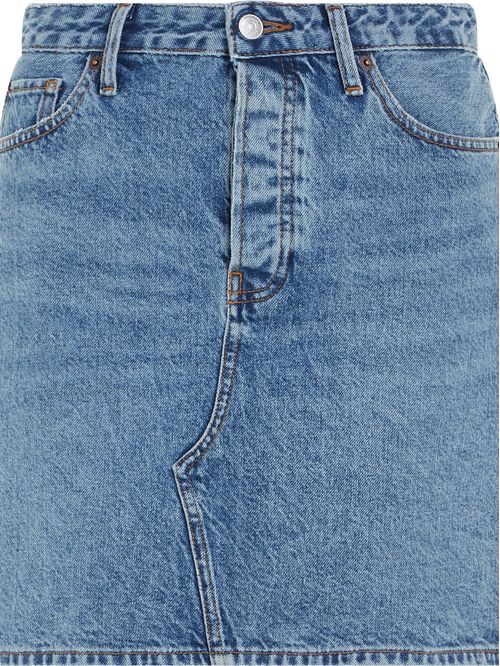Mini falda denim