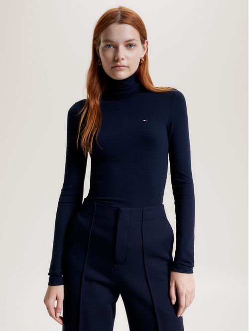 Playera de corte slim con Cuello alto