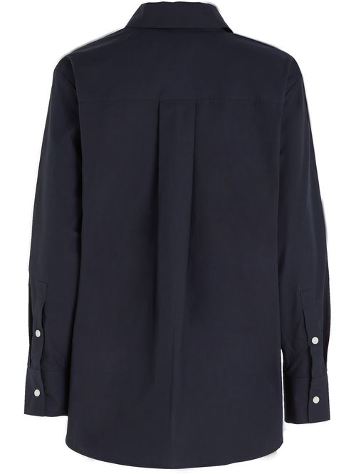 Camisa oversize con logo bordado