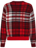 Sueter-de-cuadros-con-cuello-redondo