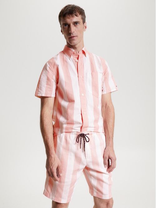 Camisa de manga corta con diseño de rayas