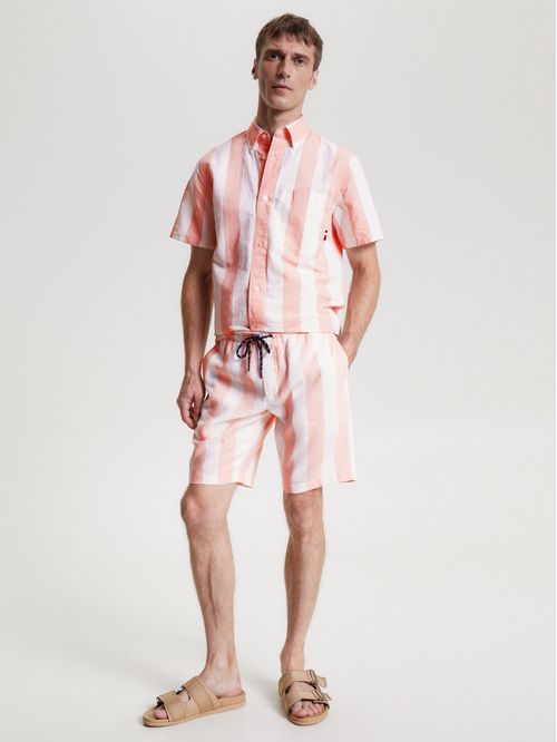 Camisa de manga corta con diseño de rayas