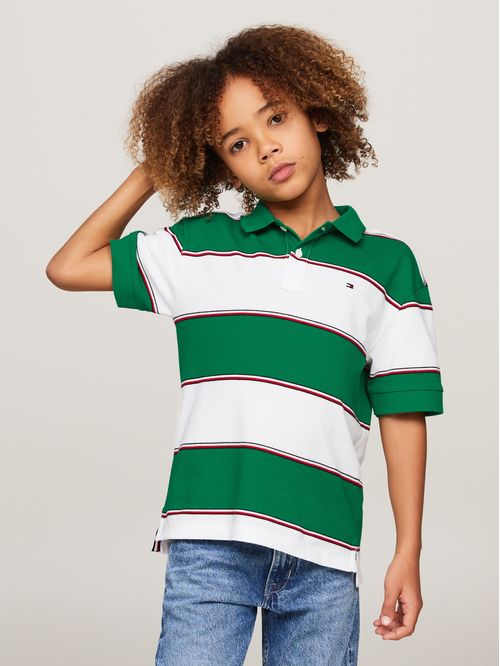 Polo de rugby global stripe
