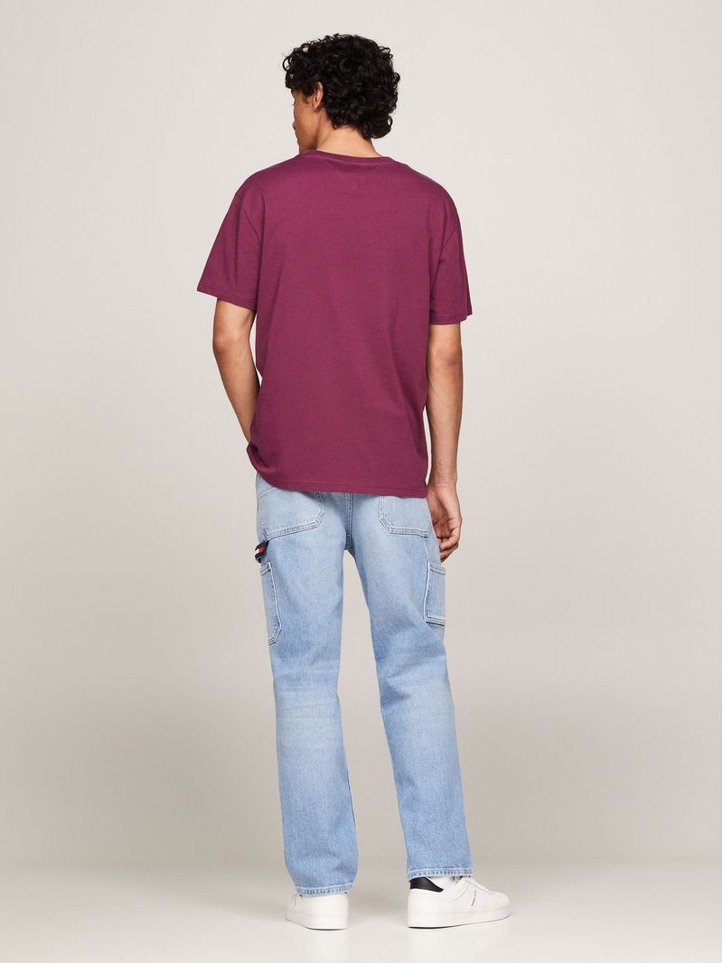 Playera-de-cuello-redondo-con-logo-de-Tommy