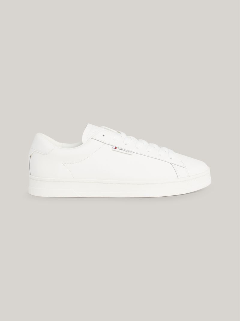 Zapato-tenis-de-cuero-con-suela-cupsole-y-logo