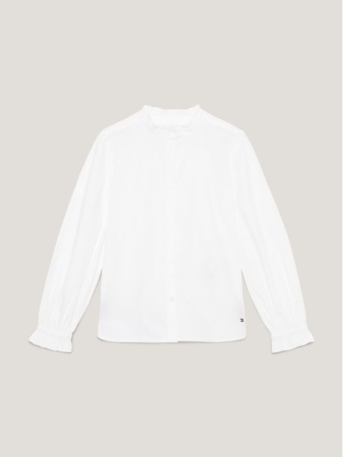 Camisa Essential con cuello en volante