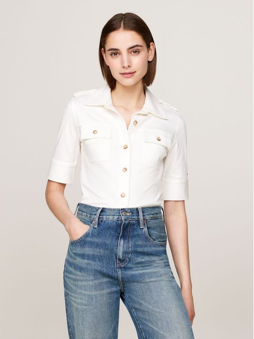 Camisa de manga corta y corte regular