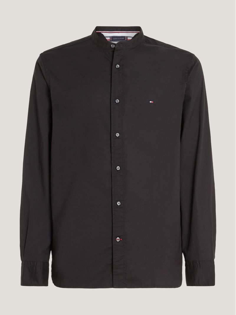 Camisa-con-cuello-ribeteado-y-corte-regular