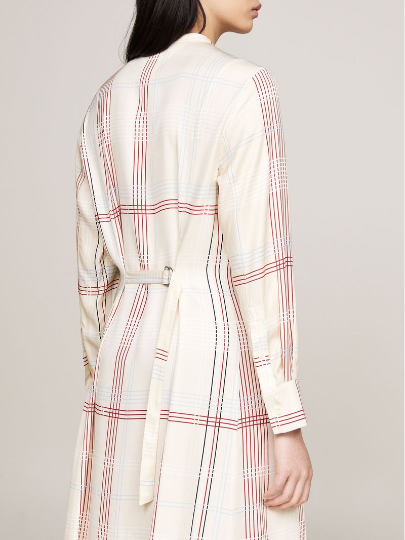 Vestido-de-cuadros-midi-con-cincho