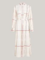 Vestido-de-cuadros-midi-con-cincho