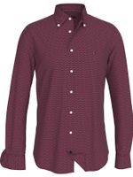 Camisa-con-mini-estampado-con-logo