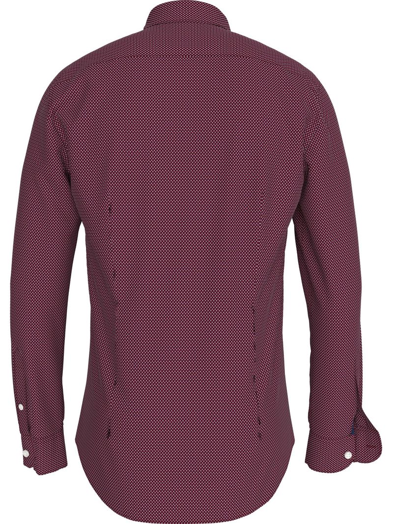 Camisa-con-mini-estampado-con-logo