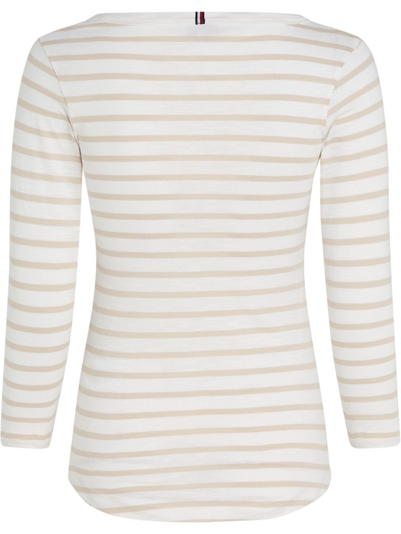 Blusa-de-algodon-con-mangas-tres-cuartos-