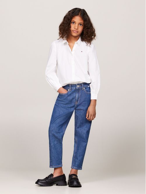 Blusa essential de mangas fruncidas