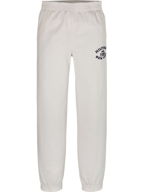 Joggers con logo monotipo de corte regular