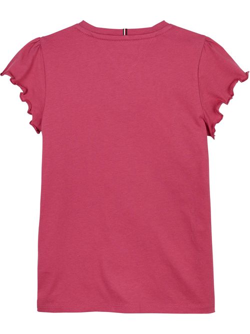 Playera con logo metálico